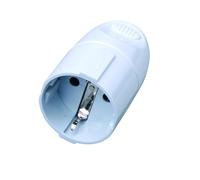 Techly 104691 Prise standard allemande 16A Schuko Blanc