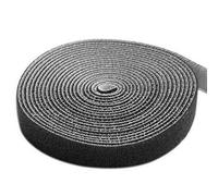 TECHLY 108323 Rouleau de feutre adhésif Gestion des câbles Longueur 10m Largeur 20mm Noir Noir