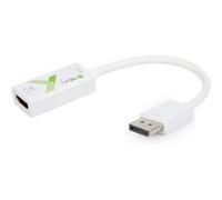 Techly 108668 Adaptateur Displayport v1.2 vers HDMI 4K@60Hz Blanc Blanc G