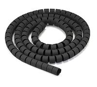 Techly 108767 Gaine ramasse-câbles Diamètre 25 mm à spirale 20 m Noir
