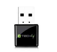 Techly 109245 Mini adaptateur sans fil USB 300 Mbps Noir