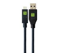 Techly 109443 Câble USB 3.1 Gen.2 A mâle/USB-CTM mâle 0,5 m Noir