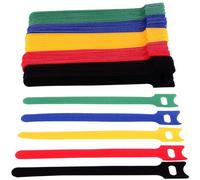 Techly 109528 serre-câbles Support attache de câble Velcro Multicolore 10 pièces