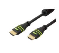 TECHly - High speed - câble HDMI avec Ethernet - HDMI mâle pour HDMI mâle - 15 m - noir - support 1080p, support Dolby DTS-HD Master Audio, support Dolby TrueHD