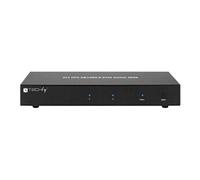 TECHly 2-Port DisplayPort1.2 Dual-Monitor KVM Switch - Commutateur écran-clavier-souris/audio/USB - 2 x KVM / audio - 1 utilisateur local - de bureau