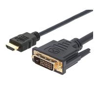 Techly 3.0m HDMI - DVI-D M/M 3 m Noir