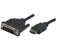 Techly 304604 Câble vidéo HDMI vers DVI-D M/M 1,0 m