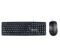 Techly 360813 Kit Clavier et souris USB 2.0 Noir