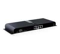 Techly 361841 Extender Splitter 4 voies HDMI avec IR sur câble CAT6/6a/7 jusqu'à 120 m Noir