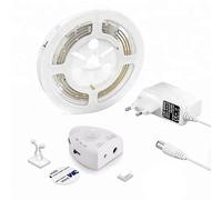 Techly 363302 LED détecteur de mouvement et d'alimentation pour lit 1,2 m Blanc