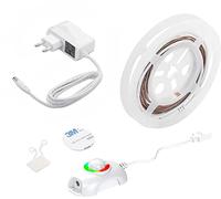 Techly 363326 Ruban LED RGB Multicolore avec détecteur de mouvement Télécommande 1,5 m