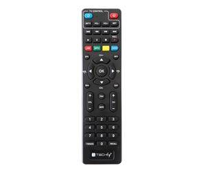 Techly 363739 Télécommande de rechange universelle pour décodeur numérique terrestre Noir