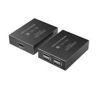 TECHLY 365580 Extender USB 2.0 High-Speed 4 ports sur câble Cat.6 150 m Noir
