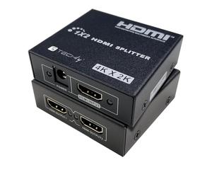 TECHLY 365818 Splitter HDMI 4K UHD 3D à 2 voies Noir