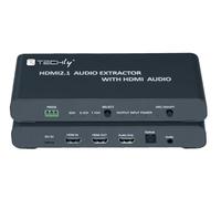 Techly 366617 Extracteur audio HDMI 2.1 LPCM7.1 Arc 8K Audio 3.5" et Toslink SPDIF Noir