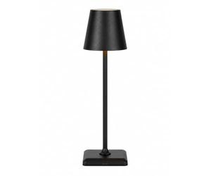 TECHLY 367539 Lampe de Table LED Sans Fil USB-C™ Dimmable en Métal Noir