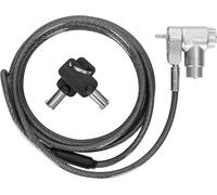 TECHLY 368109 Cadenas avec système de sécurité universel à clé pour ordinateur portable Gris
