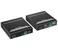 Techly 368543 Extender Optique KVM HDMI Over IP Full HD Non Comprimé Jusqu'à 40 Km Noir