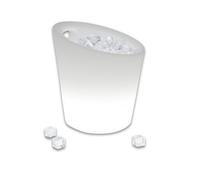 Techly 369007 Seau à glace LED RGB Multicolore IP54 avec télécommande Blanc