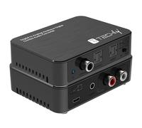 Techly 369120 Convertisseur Audio Numérique à Analogique/Analogique vers Numérique SPDIF Toslink Stéréo 3,5" Noir