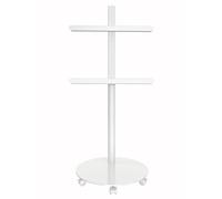 Techly 369564 Support de sol Chariot TV LCD/LED/Plasma 32-70" Blanc Blanc