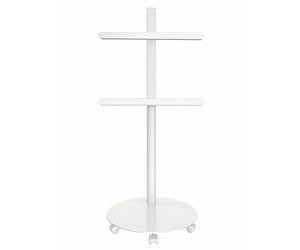 Techly 369564 Support de sol Chariot TV LCD/LED/Plasma 32-70" Blanc Blanc