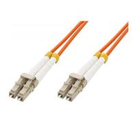 Techly 3m LC/LC OM2 câble InfiniBand et à fibres optiques Orange