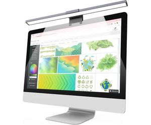 Techly 620362 Barre lumineuse pour moniteur 66 LED lumière de lecture USB-C™ avec réglage de la température de couleur et gradateur noir