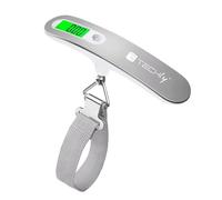 TECHLY 621123 Pèse-bagages numérique, capacité 50 kg, argenté