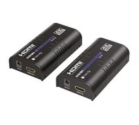 Techly 621147 Extender HDMI Over IP 4K@60Hz sur câble Cat.6 jusqu'à 120m Noir