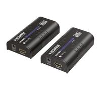 Techly 621147 Extender HDMI Over IP 4K@60Hz sur câble Cat.6 jusqu'à 120m Noir