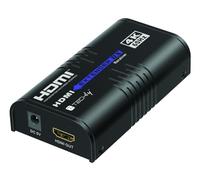 Techly 621154 Récepteur supplémentaire pour Extender HDMI Over IP 4K@60Hz sur Câble Cat.6 Jusqu'à 120m Noir