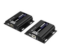 Techly 621161 Extender HDMI 4K@60Hz avec IR sur câble Cat.6 jusqu'à 120m Noir