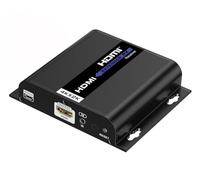 Techly 621376 Récepteur supplémentaire pour Extender HDMI Over IP avec Poe IR 4K UHD sur Câble Cat.6 Jusqu'à 120m Noir