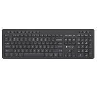 Techly 621635 Clavier Sans Fil Disposition Américaine Noir Noir