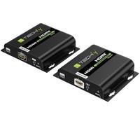 Techly 621864 HDMI Over IP Extender 4K@30Hz via câble Cat.6 jusqu'à 120 m Noir