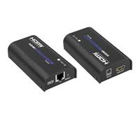 Techly 622779 Extender/Splitter HDMI Over IP sur câble Cat.6 1080p@60Hz Jusqu'à 120m v5.0 Noir