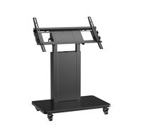 Techly 623011 Chariot de sol avec étagère pour TV LCD/LED/Plasma 32-70" Noir