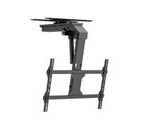 Techly 623233 Support TV motorisé de plafond inclinable intégration Smart Home pour TV de 37 à 75", noir