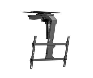 Techly 623233 Support TV motorisé de plafond inclinable intégration Smart Home pour TV de 37 à 75", noir