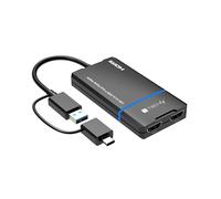 Techly 623639 Adaptateur USB-C et USB-A vers double moniteur HDMI Noir
