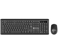 Techly 623653 Kit clavier et souris 1600 Dpi sans fil Noir Noir