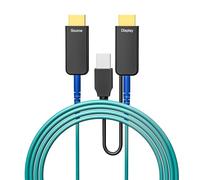 Techly 623813 Câble Fibre Optique Pure HDMI 48 Gbps 50 m Eau