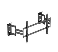 Techly 624636 Support mural universel avec plaque divisée pour TV LED LCD 75-120" Full-Motion Noir