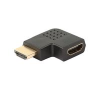 Techly Adaptateur HDMI Mâle vers HDMI Femelle Contacts Or Noir - 30mm x 10mm - Conforme CE - Ref : IADAP-HDMI-R