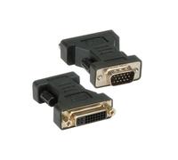 Techly Adaptateur Vidéo IADAP-DVI-9100 : VGA Femelle vers DVI-I Mâle, Noir, 37mm x 14mm, 28g, Conforme CE
