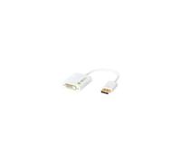 Techly 0.15m DisplayPort 1.2 - DVI-D M/F 0,15 m Blanc