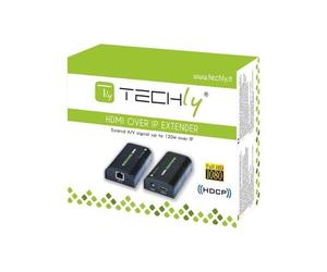 Techly Additional Receiver for Amplifier / Splitter HDMI Over IP - Prolongateur audio/vidéo - jusqu'à 125 m