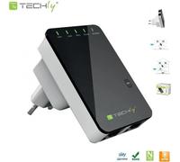 Techly Booster de signal Wi-Fi I-WL-REPEATER2 N300 Wall-Plug
