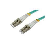 Techly Câble Fibre Optique LC/LC 20m OM3 Multimode 50/125µm Aqua LSZH, 10 Gbit/s, Full Duplex, Diamètre 2mm, Réf: ILWL-D5-LCLC-200/OM3